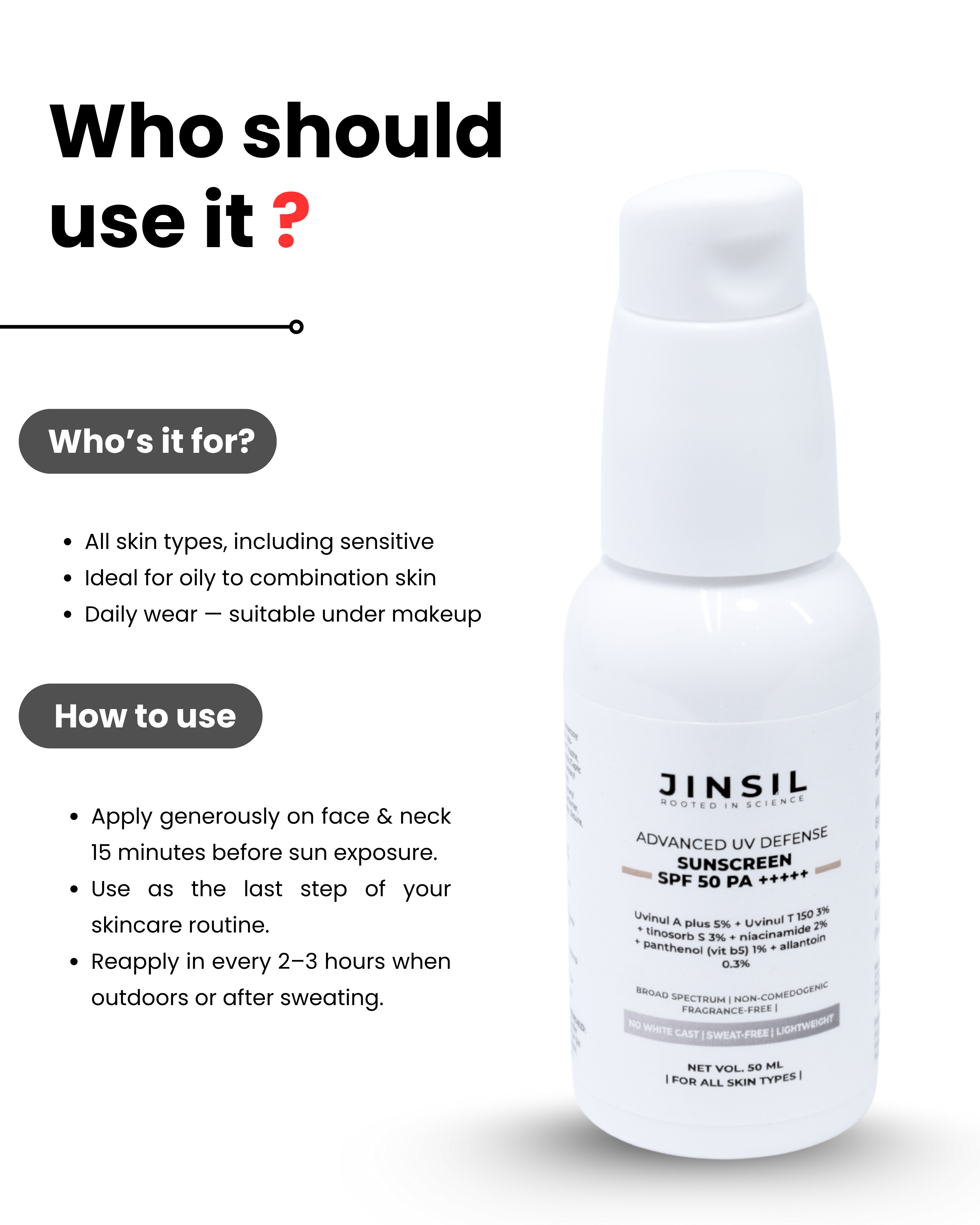 Advanced UV Defense Sunscreen SPF 50 PA +++++